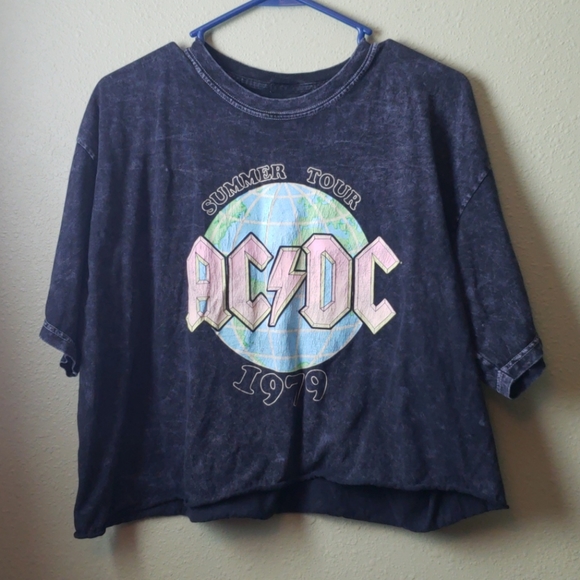 acdc Tops - AC⚡DC Crop Top